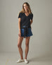 Women's Classic Relaxed V-Neck Tee - Black